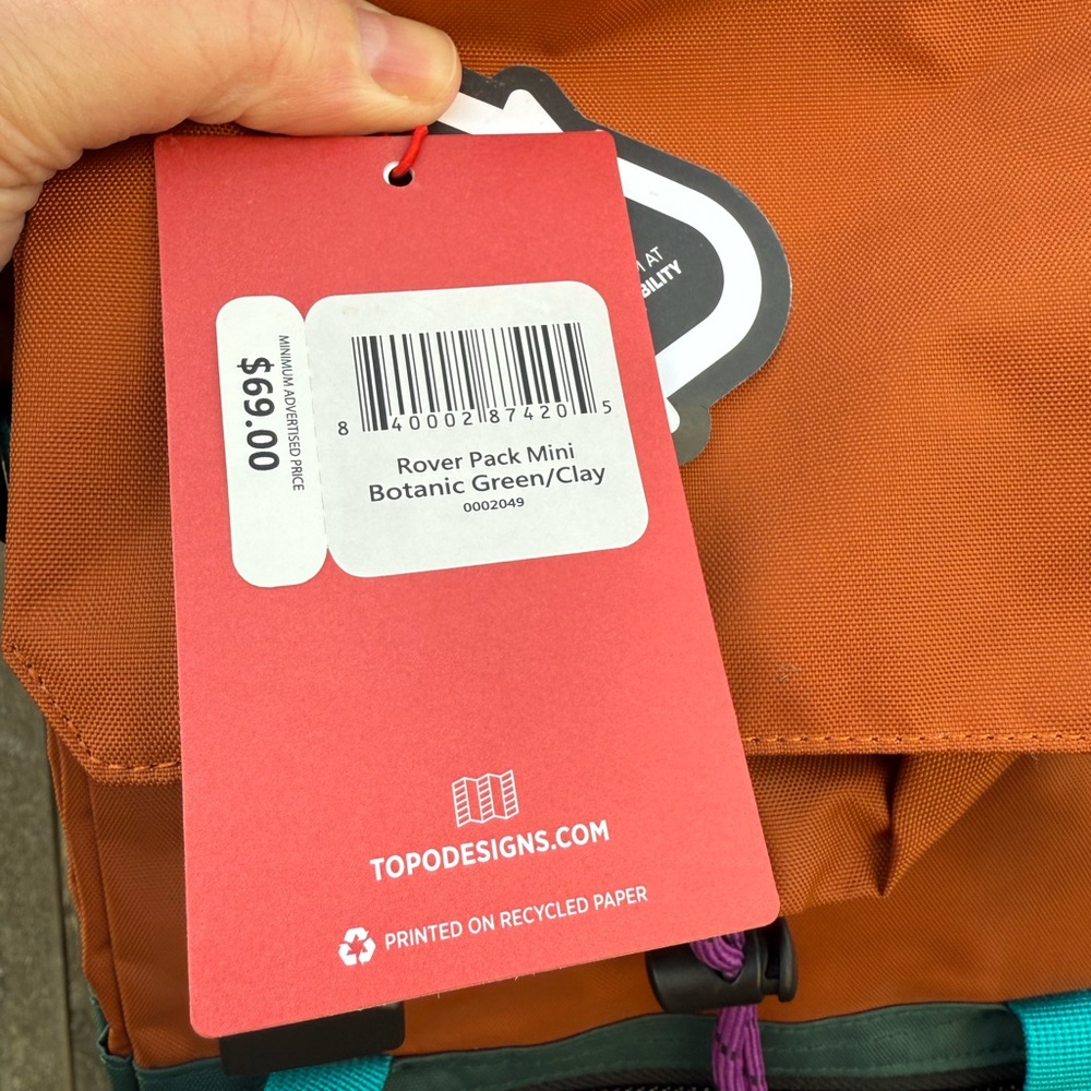 Topo Designs Colorful Rover Pack Mini - Picture 8 of 9